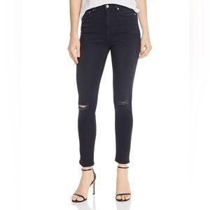 Rag & Bone Nina High-Rise Distressed Ankle Skinny Jeans in Roswell size 27